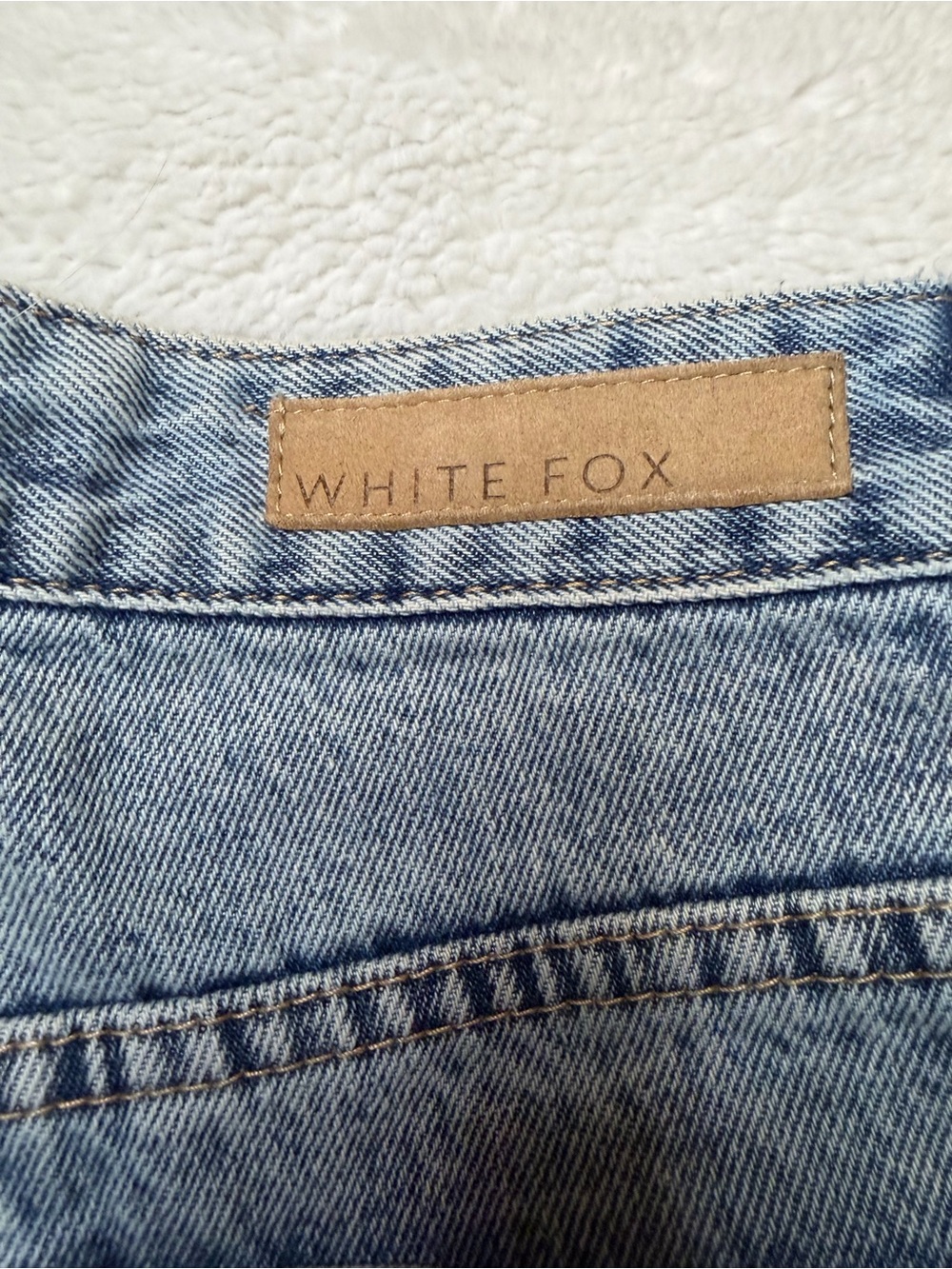 White Fox Boutique High-Rise Light Blue Jeans
